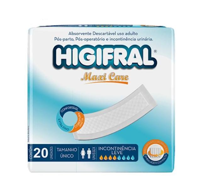 Imagem de Kit 02 Absorvente Geriátrico Higifral 20 Un - Eurofral