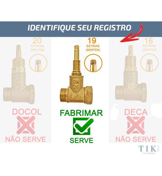 Kit 02 Acabamento C50 Cromado 1/2' Ou 3/4 Para Reg Fabrimar - Tik De Casa Imagem de Kit 02 Acabamento C50 Cromado 1/2' Ou 3/4 Para Reg Fabrimar
