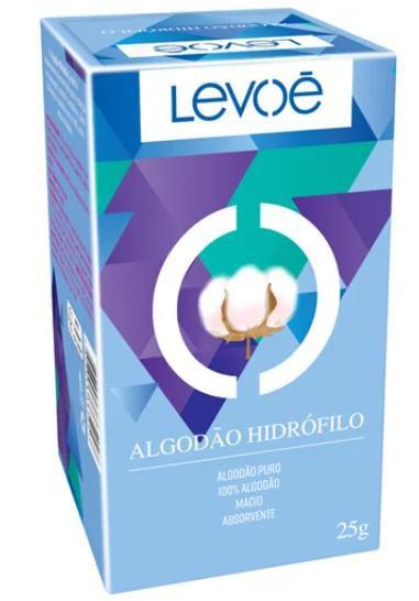 Imagem de Kit 02 Algodão Hidrófilo Rolo 25g  Levoe