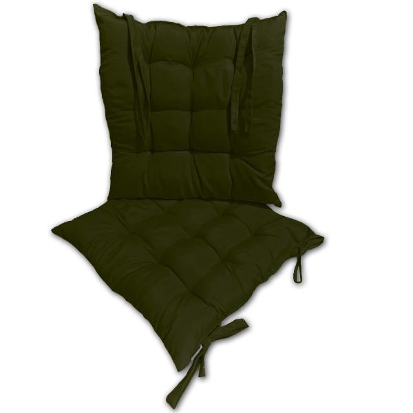 Imagem de Kit 02 Almofadas Assento Futon Flat para cadeira 40x40