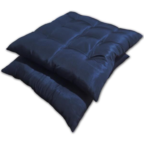 Imagem de Kit 02 Almofadas Assento Futon Flat Para Cadeira 40X40 ul