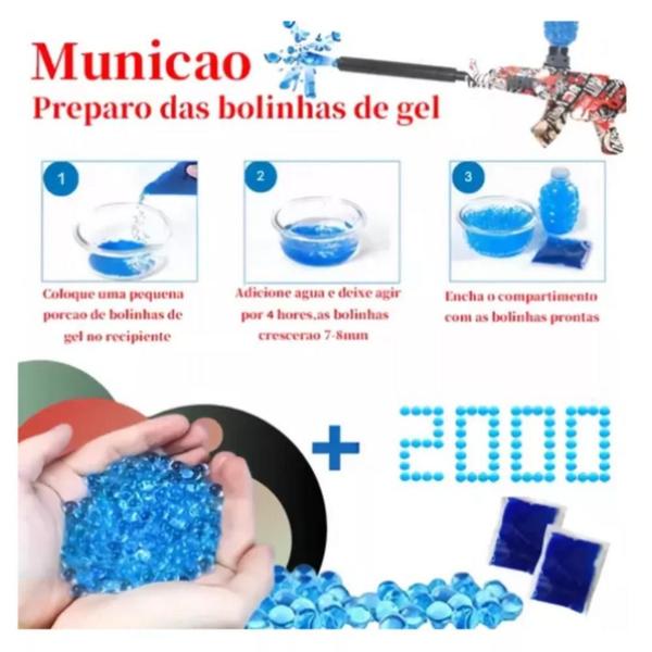 Imagem de Kit 02 Arminhas Bolinha Gel Brinquedo Menino Menina