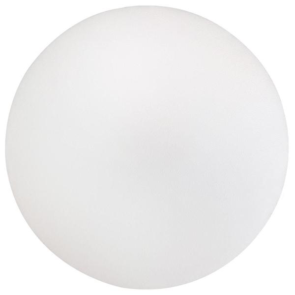 Imagem de Kit 02 Assentos Redondo Banqueta Cadeira Estofados Poltronas H02 Corano Branco 30 cm - Lyam Decor