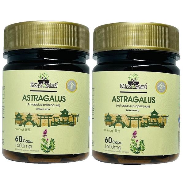 Imagem de Kit 02 astragalus 60 caps folhas e raizes