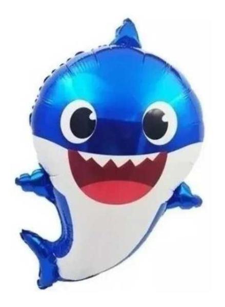 Imagem de Kit 02 Balão Bexiga Metalizado Baby Shark - 55cm