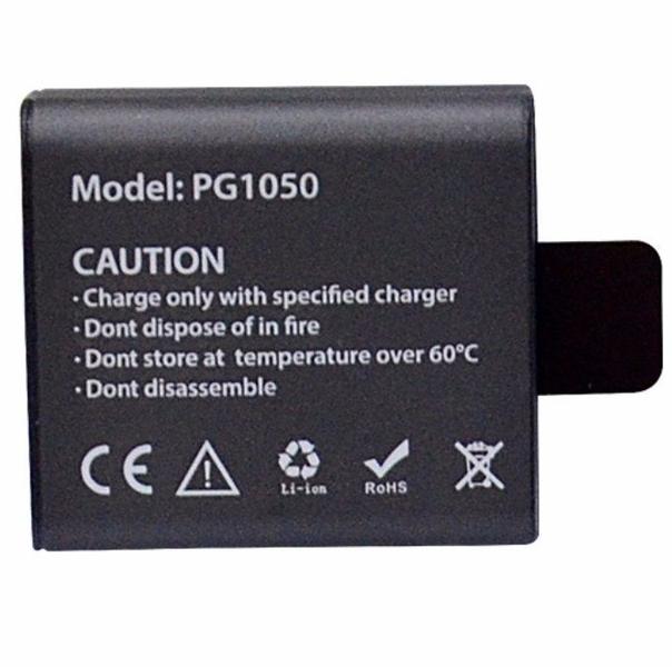 Kit 02 Bateria Eken Original PG1050 Li-Ion 3.7 v 1050mAh Extra para Câmera H9R SJCAM H9RS S60 M10 Imagem de Kit 02 Bateria Eken Original PG1050 Li-Ion 3.7 v 1050mAh Extra para Câmera H9R SJCAM H9RS S60 M10