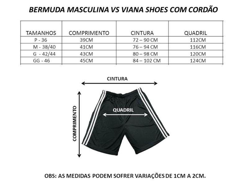 Imagem de Kit 02 Bermudas Calções Masculino Futebol Treino Academia Cordão Elástico