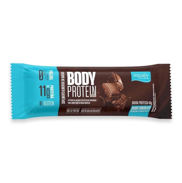 Imagem de Kit 02 Body Protein Barras - 9 Unidades Sabor Chocolate Equaliv