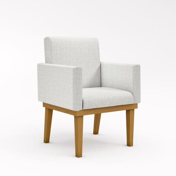 Imagem de Kit 02 Cadeiras Escritório Reforçadas - Recepção Luxo Linho