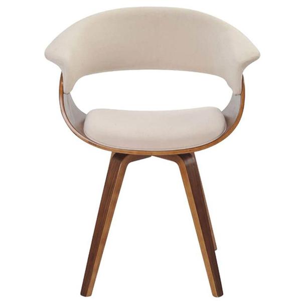 Imagem de Kit 02 Cadeiras Giratória Decorativa para Escritório Home Office Ohana Linho Bege G56 - Gran Belo