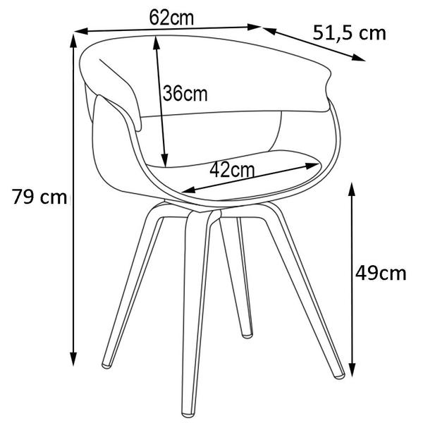 Imagem de Kit 02 Cadeiras Giratória Decorativa para Escritório Home Office Ohana PU Sintético Preto G56 - Gran Belo