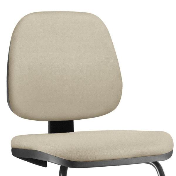 Imagem de Kit 02 Cadeiras Para Escritório Job L02 Fixa Suede Bege - Lyam Decor