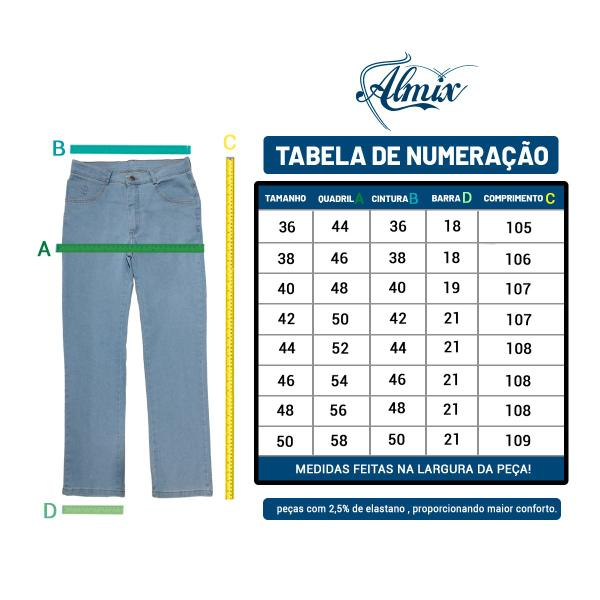 Imagem de Kit 02 Calças Jeans Masculina - Tradicional