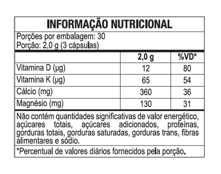 Imagem de Kit 02 Cálcio + Magnésio + Vit D3 + K2 90 Caps - Duom