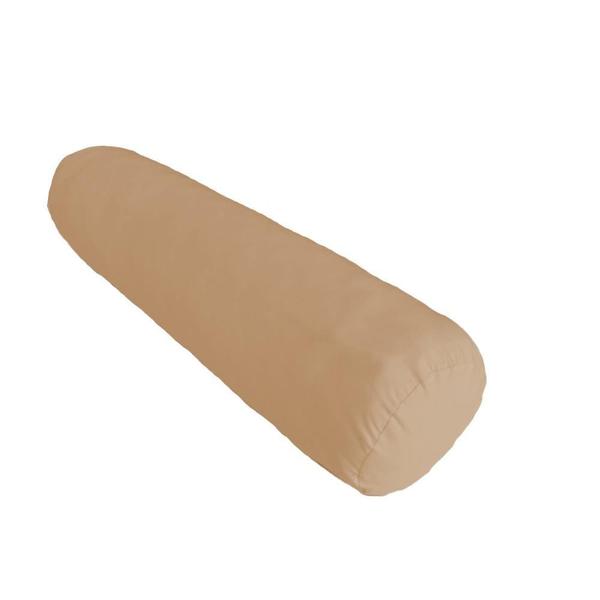 Kit 02 Capas para Rolo de Cabeceira Solteiro 85x20cm Nude e Cru Arrumadinho - Arrumadinho Enxovais Imagem de Kit 02 Capas para Rolo de Cabeceira Solteiro 85x20cm Nude e Cru Arrumadinho