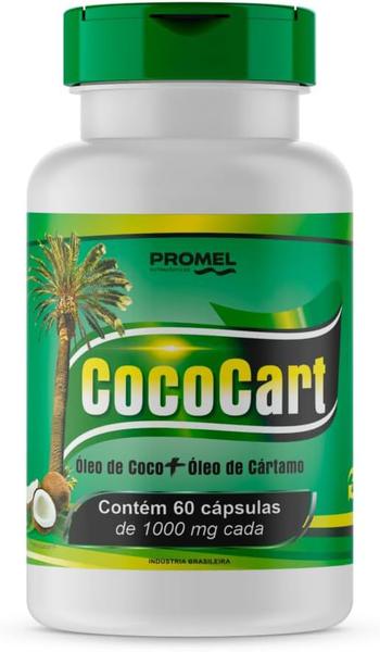 Imagem de Kit 02 Cococart Óleo de Coco + Óleo de Cartamo 60 Cáps 1000mg Promel