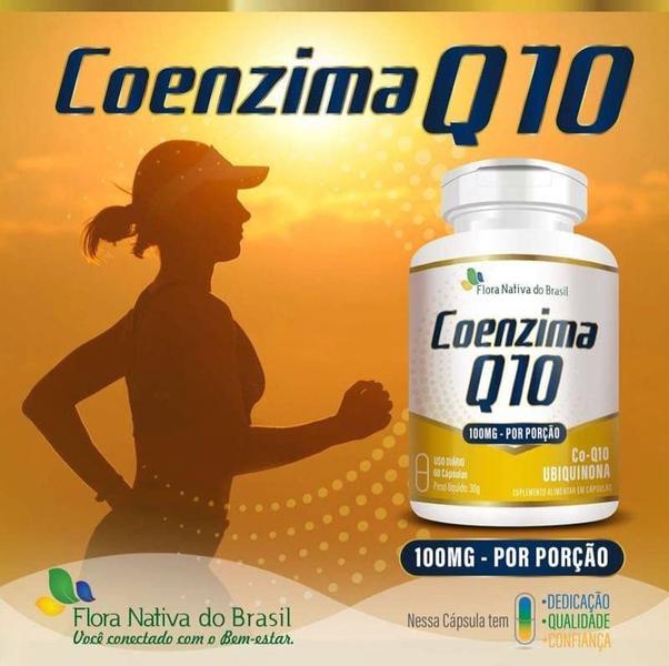 Imagem de Kit 02 - Coenzima Q10 100% Pura 60 Caps 100mg Flora Nativa + Vitamim C