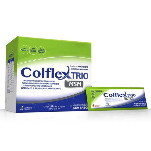 Imagem de Kit 02 Colágeno Colflex Trio Hidrolisado 30 Sachês Diversas Vitaminas