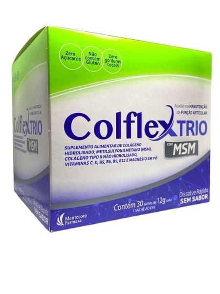 Imagem de Kit 02 Colágeno Colflex Trio Hidrolisado 30 Sachês Diversas Vitaminas