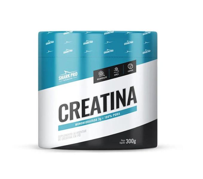 Imagem de Kit 02 Creatina Monohidratada Sem Sabor 300g Shark Pro