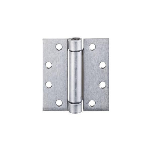 Imagem de Kit 02 Dobradiças Para Porta De Abrir Com Mola 4x3'' Inox