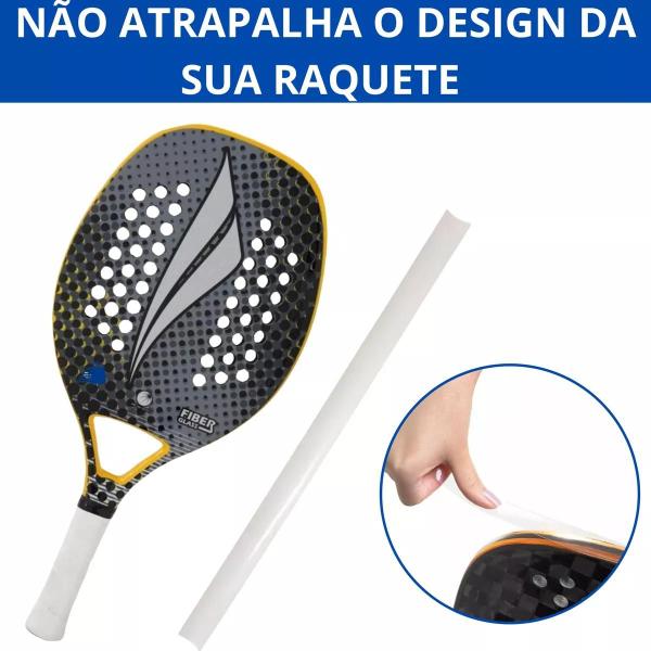 Imagem de Kit 02 Fitas Protetora De Raquete Beach Tenis Transparente Optum