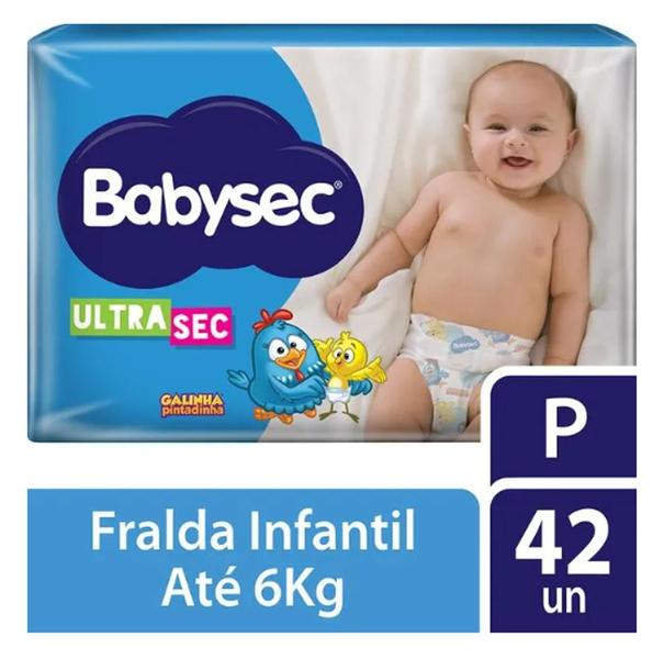 Imagem de Kit 02 Fralda Babysec Galinha Pintadinha Mega UltraSec P42Un