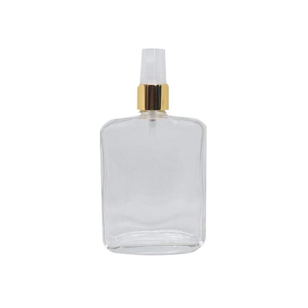 Imagem de Kit 02 Frascos Vidro Perfume 100ml Cristal C/ Válvula Spray Luxo