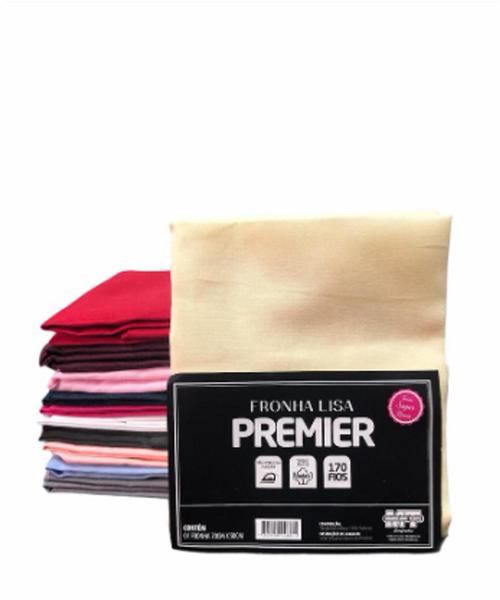 Imagem de Kit 02 Fronha de Traveseiro Premier Padrão 70cm x 50cm Lisa e Estampada 170 Fios