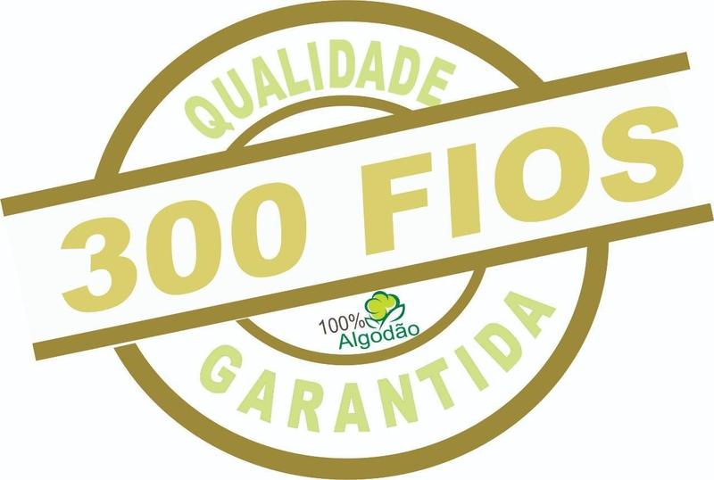 Imagem de Kit 02 Fronhas 70X50Cm Percal 100% Algodo 300 Fios Ponto