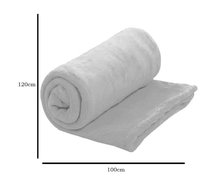 Imagem de Kit 02 Manta Mantinha Coberta de Sofá Microfibra Soft Luxo 100x120cm Decorativo Cinza - Ahazzo Móveis