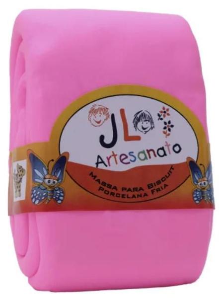 Imagem de kit 02 Massas de Biscuit JL Artesanato Colorida ou Branca 90g