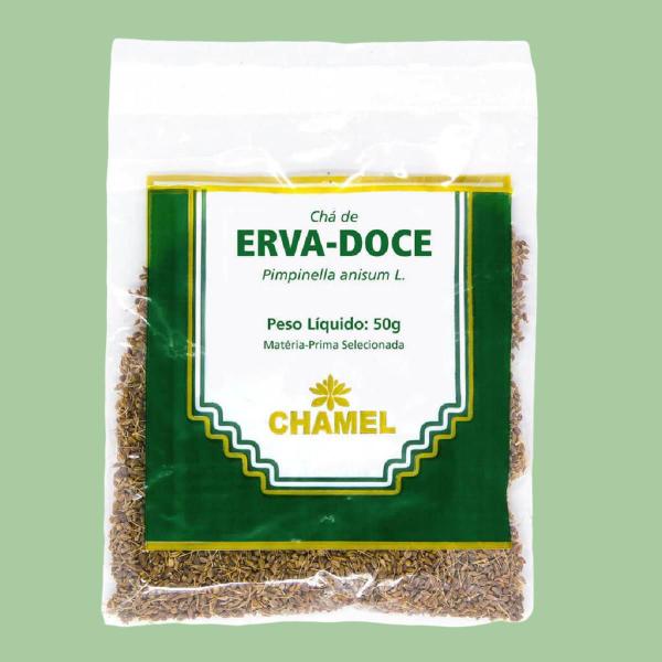 Imagem de Kit 02 Pacote de Chá de Erva Doce 50g - Chamel