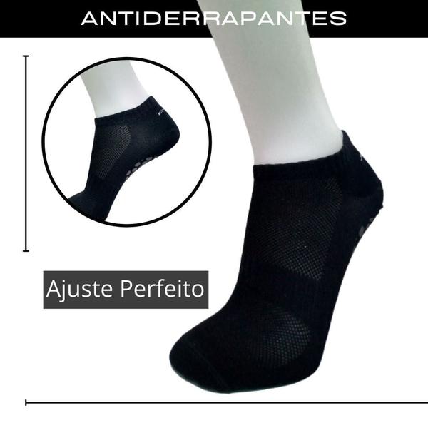 Imagem de Kit 02 Pares de Meias Antiderrapantes Hidro Hidroginástica Pilates Ioga Academia Unissex