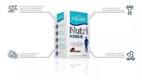 Imagem de Kit 02 Polivitamínico Nutri Homem 60 Cápsulas - Equaliv