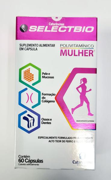 Imagem de Kit 02 Polivitamínico Selectbio Mulher 60Cps - Catarinense