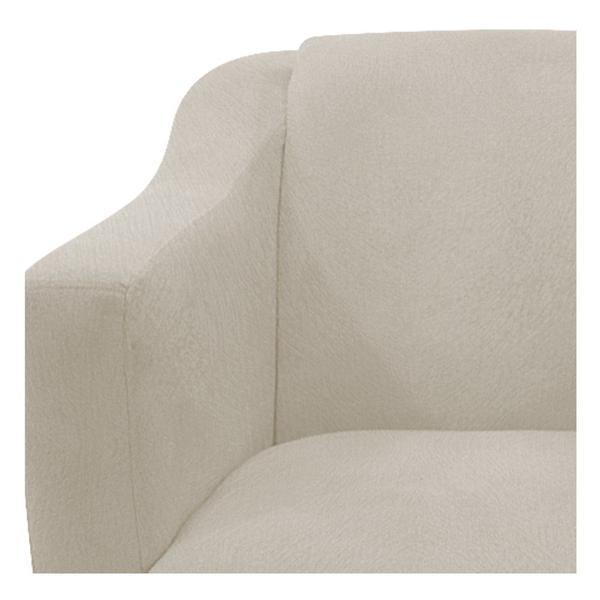 Imagem de kit 02 Poltrona Cadeira Decorativas Babel Recepção Sala de Estar Suede Bege - DAMAFFÊ MÓVEIS