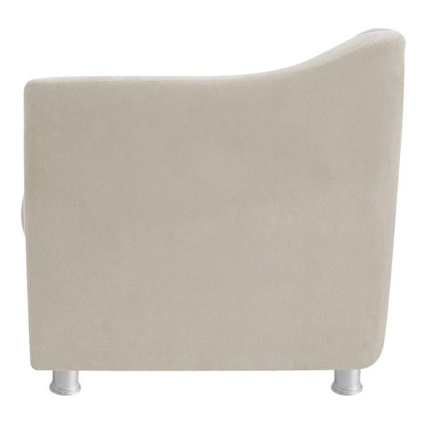 Imagem de kit 02 Poltrona Cadeira Decorativas Babel Recepção Sala de Estar Suede Bege - KDAcanto Móveis