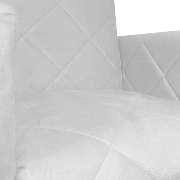 Imagem de Kit 02 Poltrona Decorativa Recepção Klara Base Dourada Suede