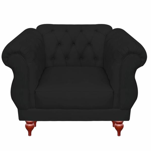 Imagem de Kit 02 Poltrona Sofá Docorativa Chesterfield Botões Original Capitone Para Sala Recepção Confortável