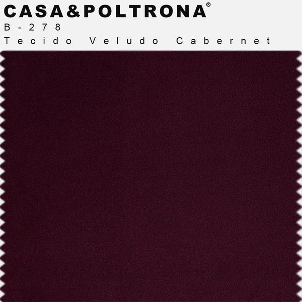 Imagem de Kit 02 Poltronas Betina Base Champagne Veludo Cabernet - Nexta Casa