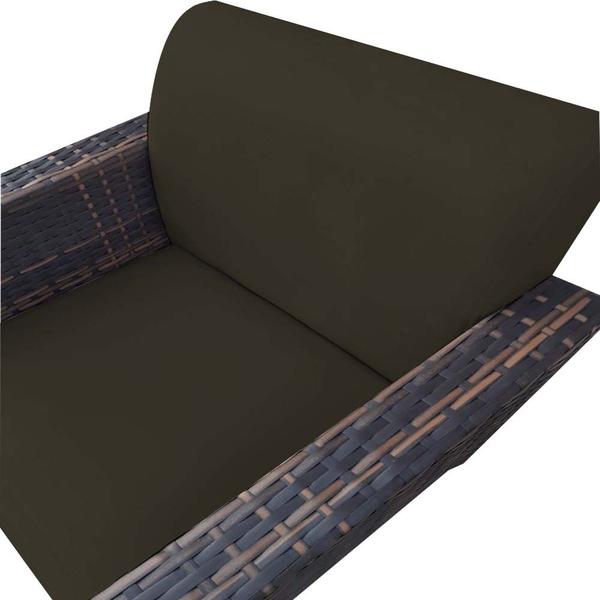 Imagem de Kit 02 Poltronas Chanel Braça Tramada Pés Palito Suede Marrom - D'Classe Decor