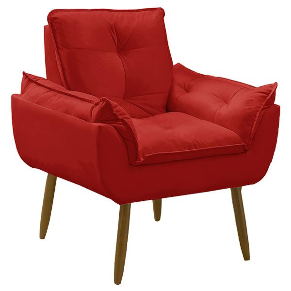 Imagem de Kit 02 poltronas decorativa confortável Opala para sala, quarto, recepção e escritório - Porto Decor