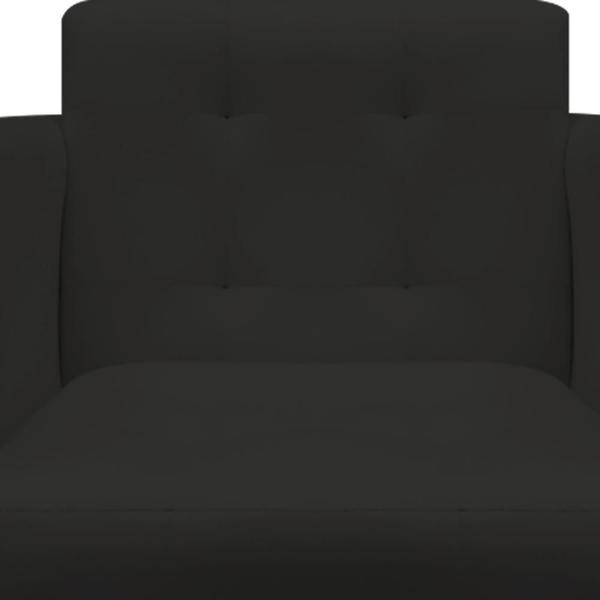 Imagem de kit 02 Poltronas Decorativa Isa Pés Palito Suede Preto - D'Classe Decor