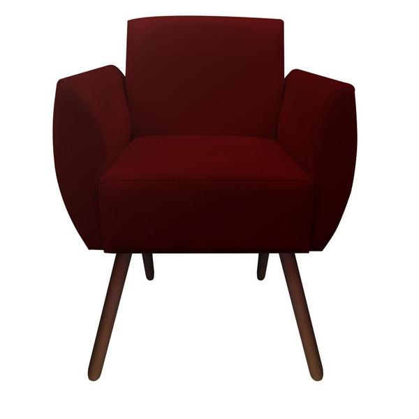 Imagem de Kit 02 Poltronas Decorativa Kelly Pés Palito Suede Marsala - D'Classe Decor