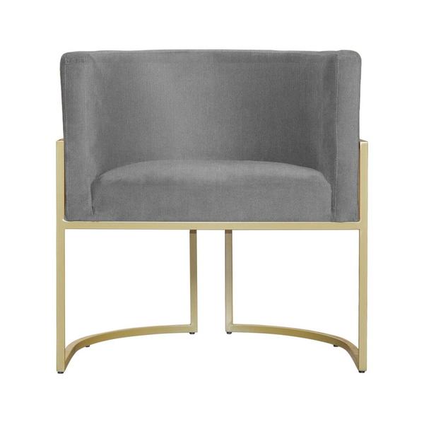 Imagem de Kit 02 Poltronas Decorativa Luana Base em Metal Suede - MALTA DECOR