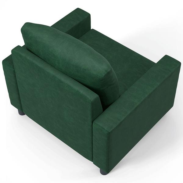 Imagem de Kit 02 Poltronas Decorativa Para Sala De Estar e Recepção Malta L02 Facto Verde Musgo -Lyam Decor