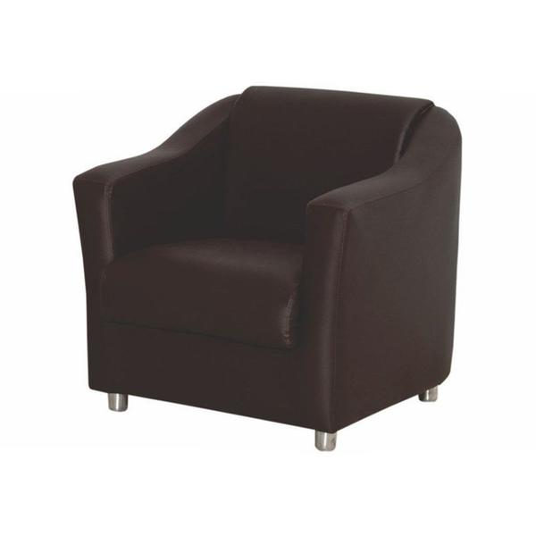 Imagem de Kit 02 Poltronas Decorativa Para Sala e Escritório Tilla Napa Marrom - DS Estofados