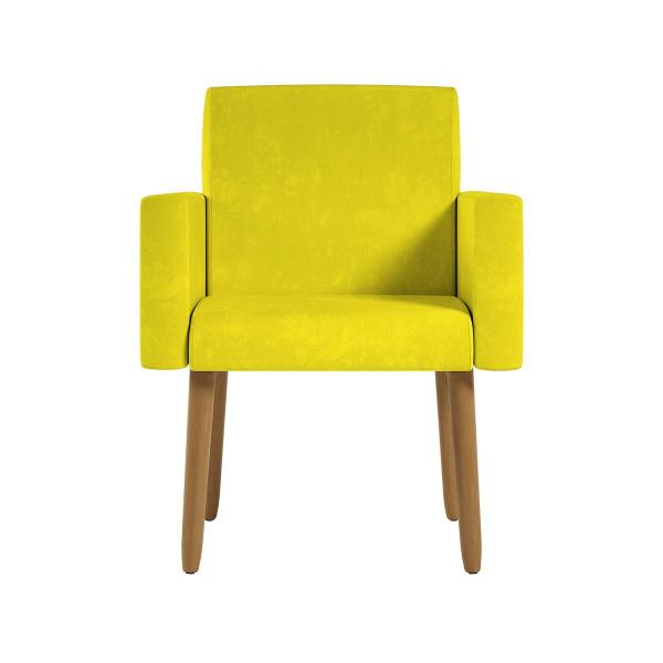 Imagem de Kit 02 Poltronas Decorativa Sala Oferta - Balaqui Decor Amarelo