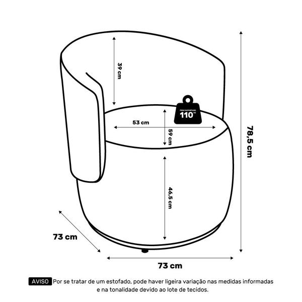 Imagem de Kit 02 Poltronas Decorativas Aisha Orgânica Bouclê Rosê - Abmaza